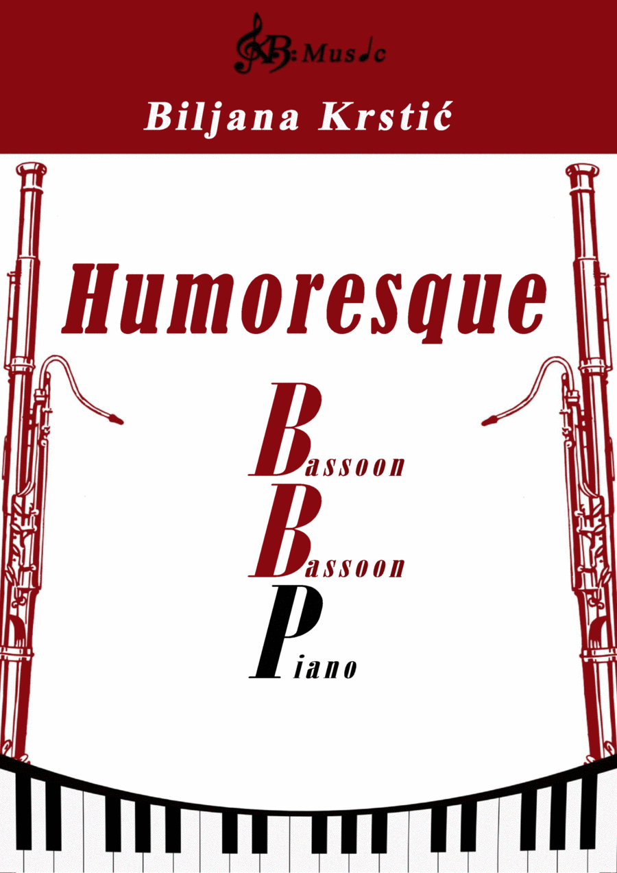 Humoresque for Two Bassoons and Piano Bassoon scores gallery preview page 1