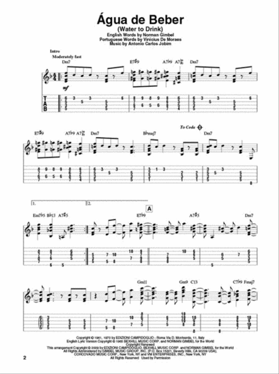 Latin Standards Guitar Tablature scores gallery preview page 3