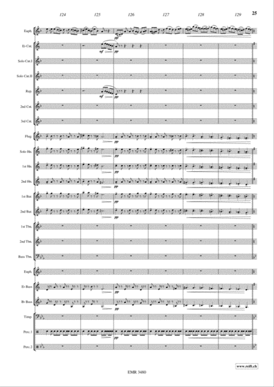 Devil's Concertino Devil's Concertino Brass Band scores gallery preview page 26