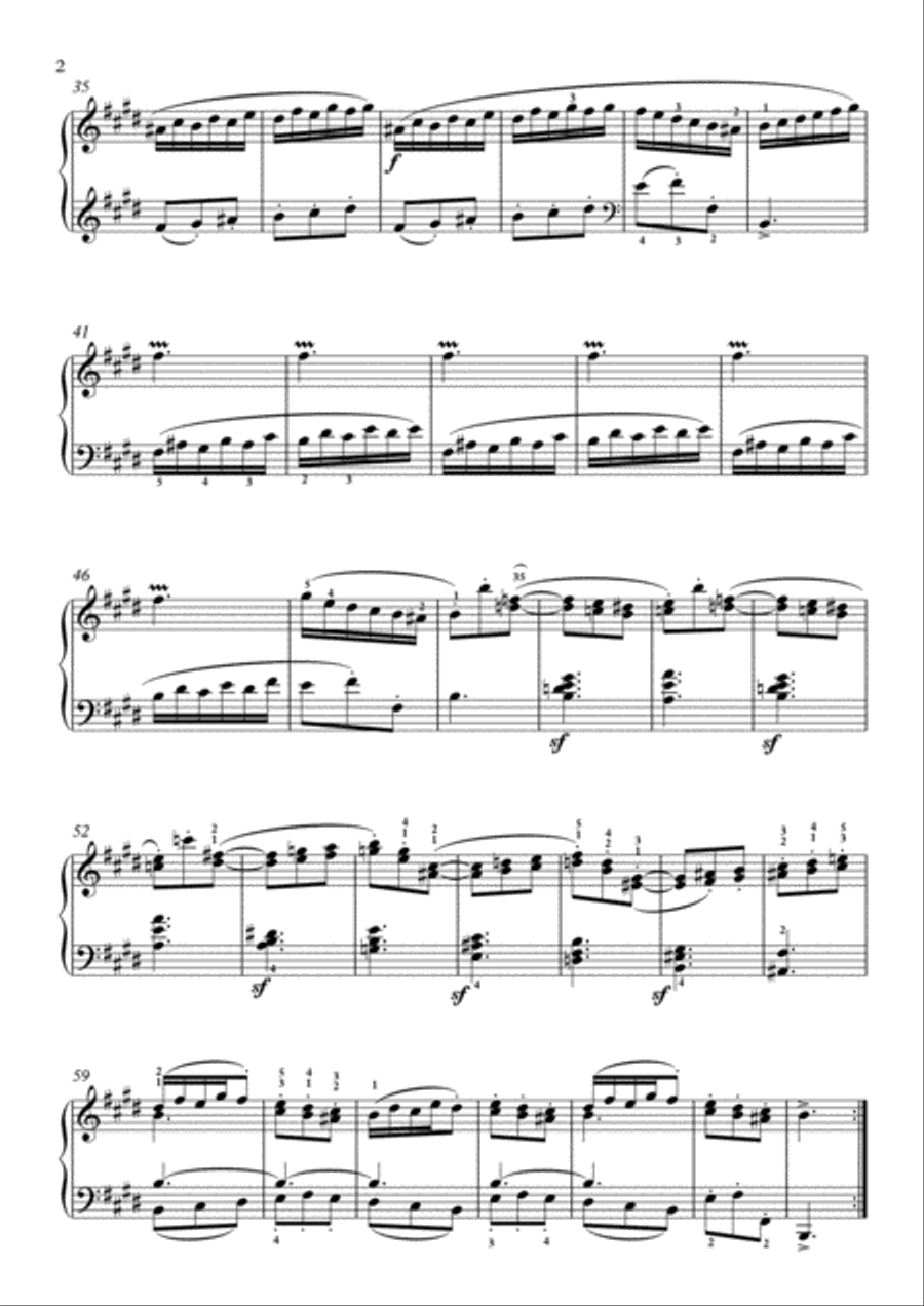 Scarlatti-Sonata in E-Major L.65 K.395(piano) Piano Solo scores gallery preview page 3