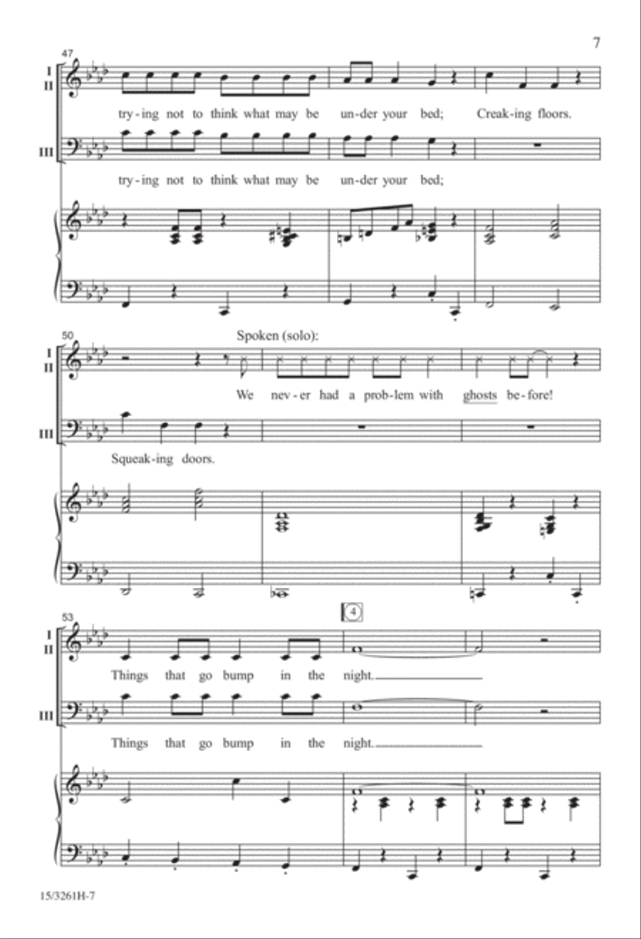 Things That Go Bump in the Night 3-Part scores gallery preview page 7