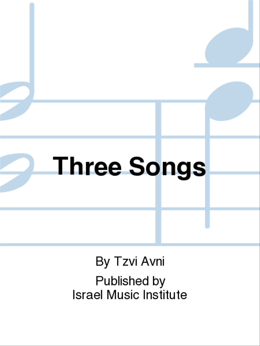 Three Songs Chamber Music scores gallery preview page 1