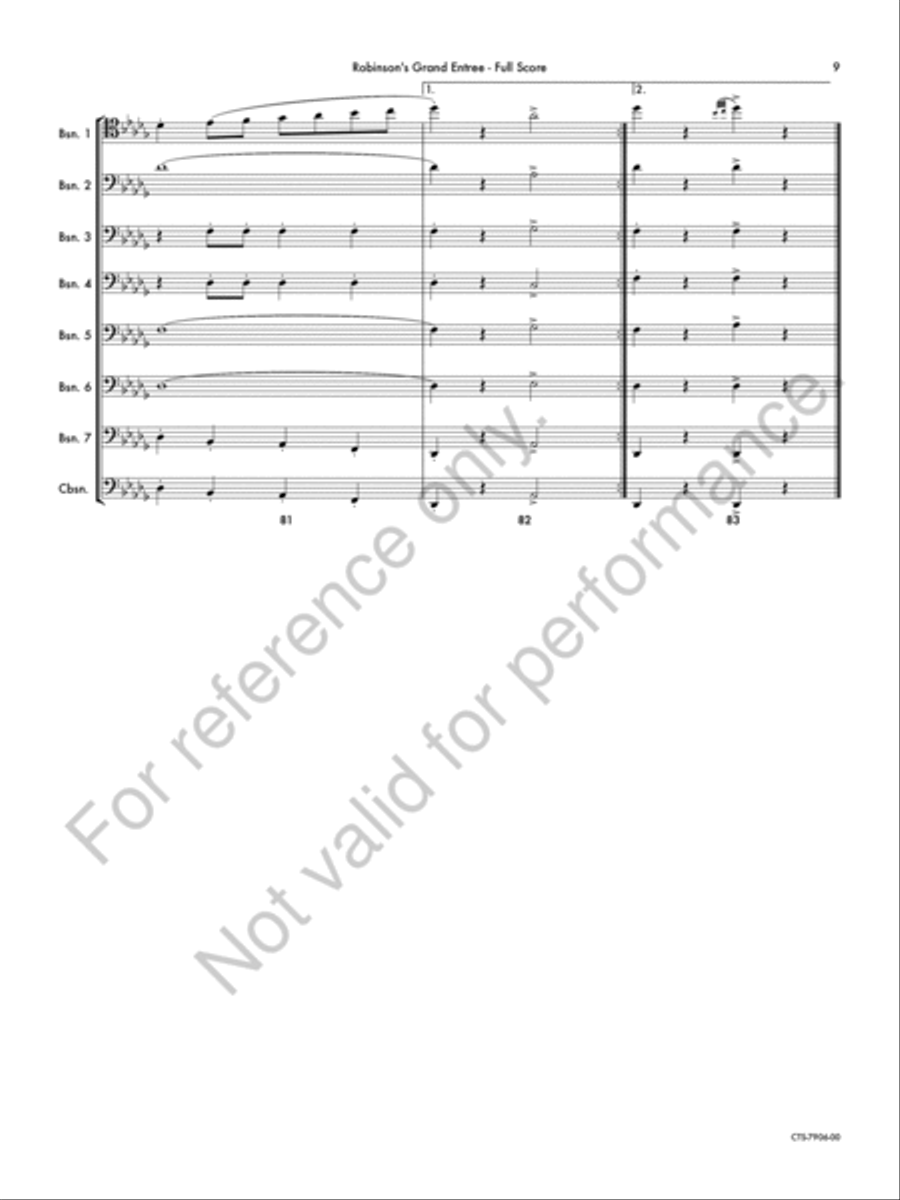 Robinson's Grand Entrée Bassoon scores gallery preview page 10