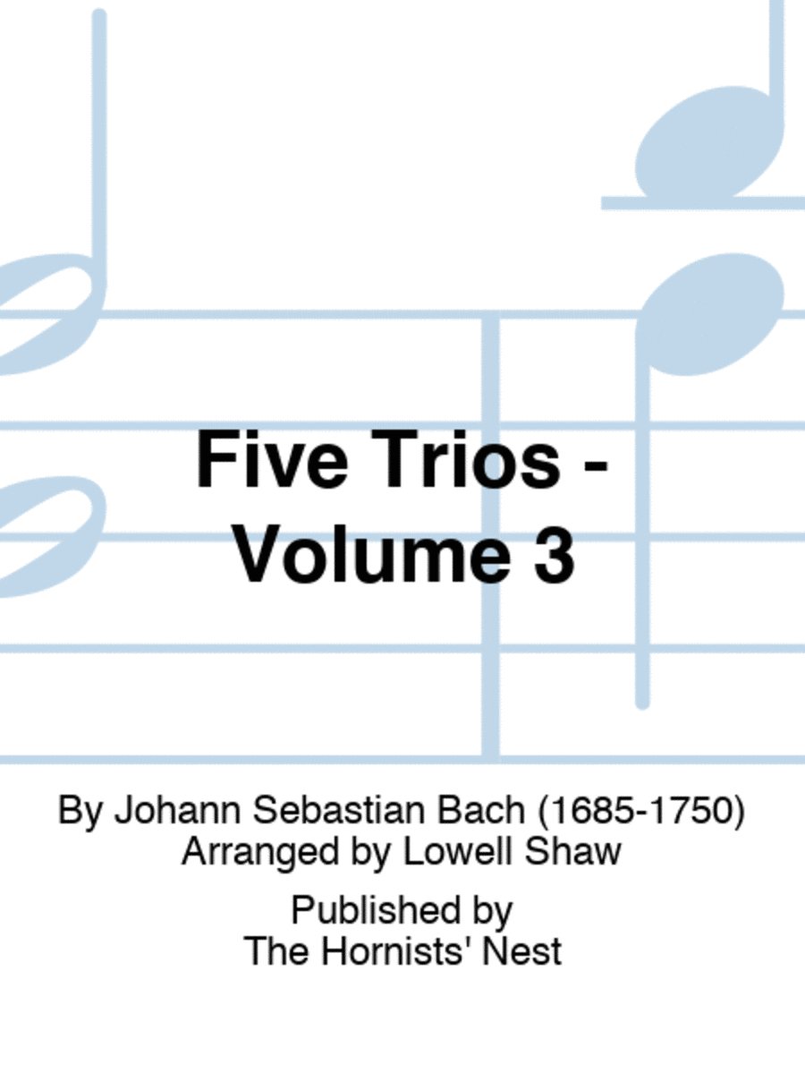 Five Trios - Volume 3 Woodwind Trio scores gallery preview page 1