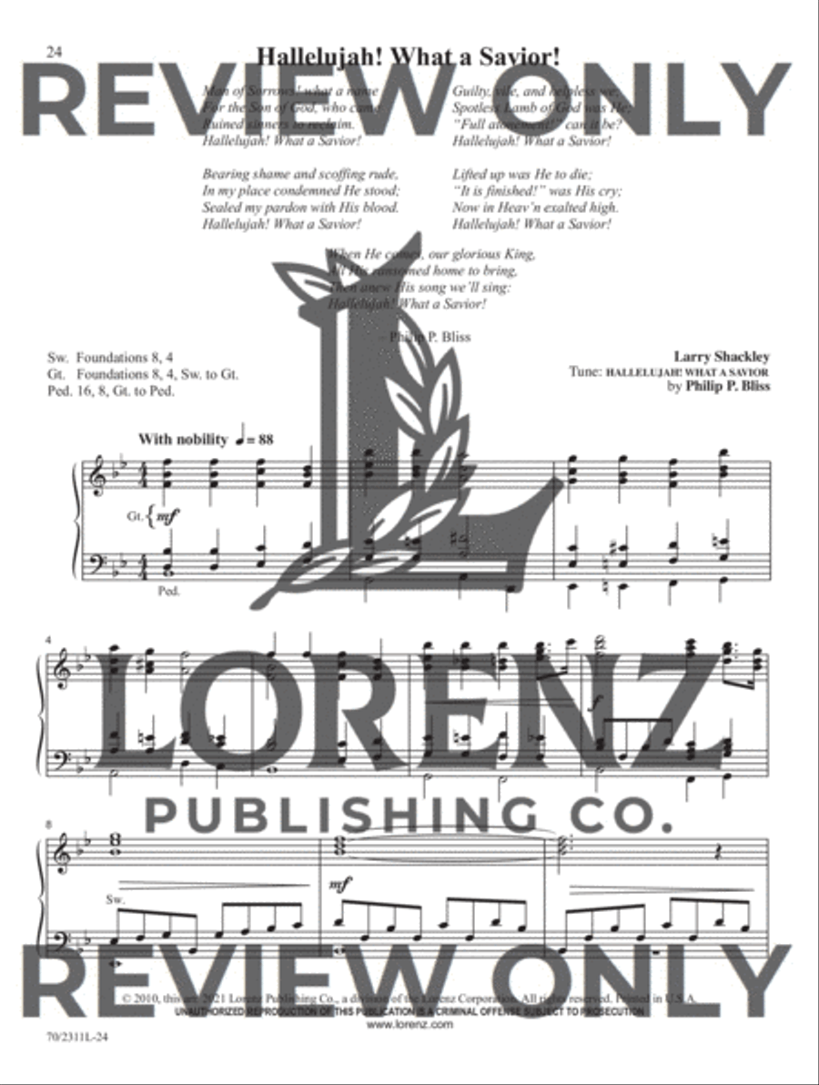 Sixty-Second Service Solutions for Organ Organ Solo scores gallery preview page 11
