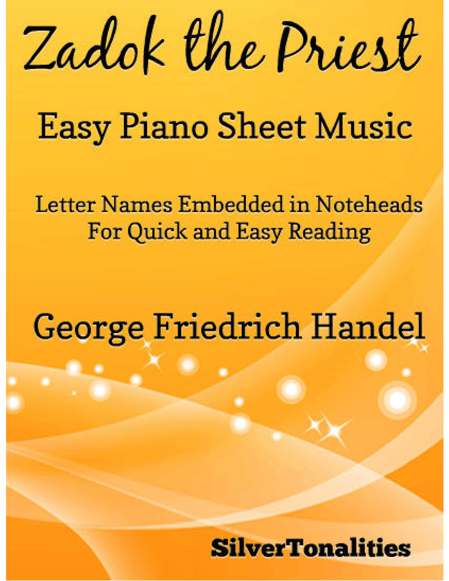 Zadok the Priest Easy Piano Sheet Music Easy Piano scores gallery preview page 1