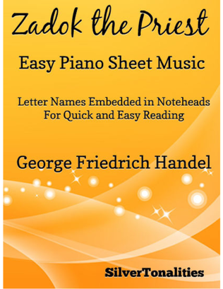 Book cover for Zadok the Priest Easy Piano Sheet Music