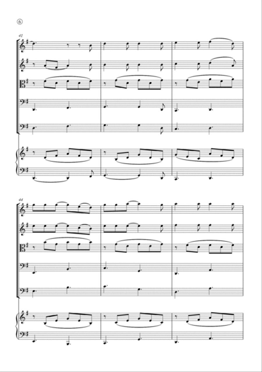 Hallelujah Hallelujah String Quintet scores gallery preview page 6