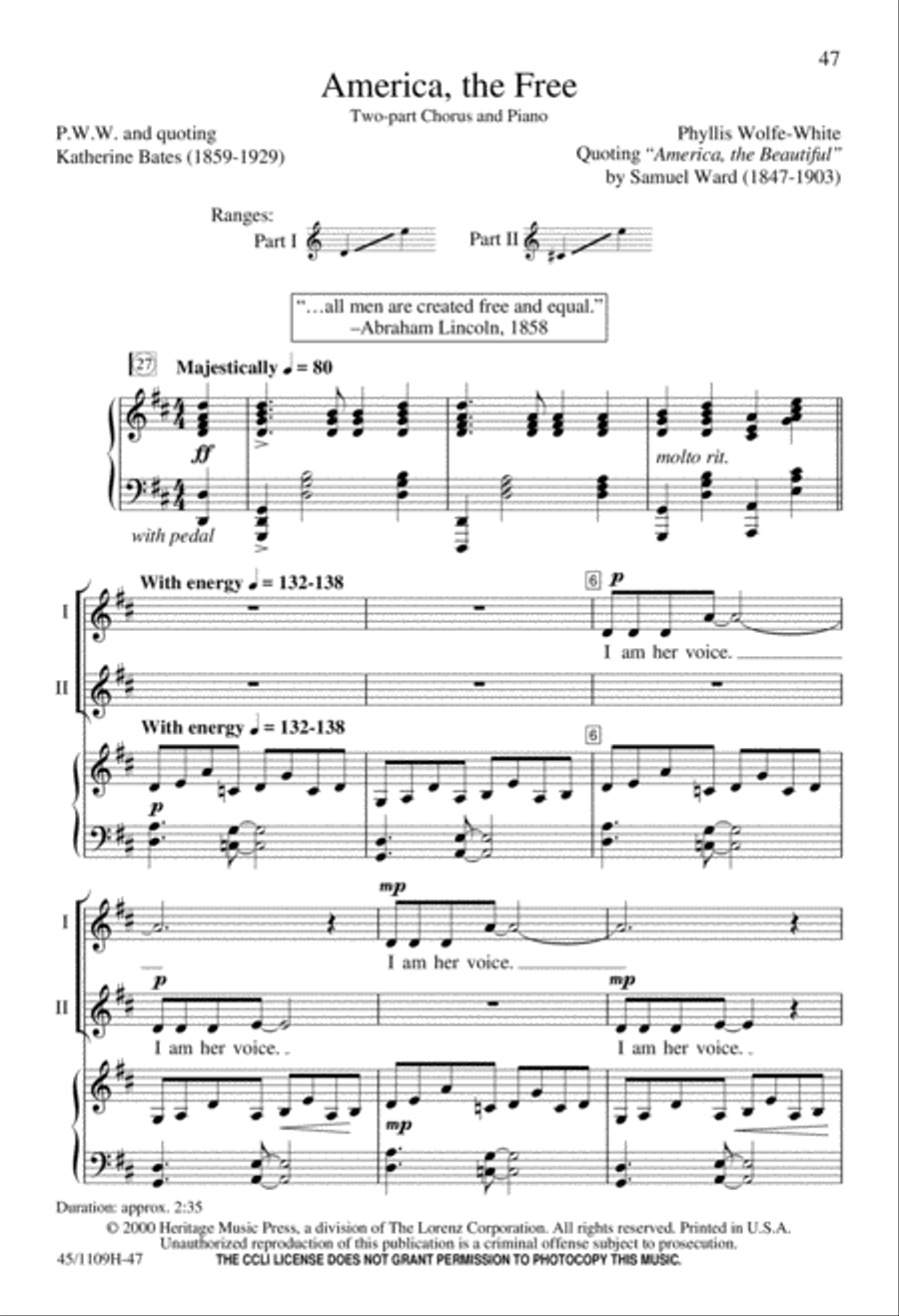 In Concert! for 2-part Choirs 2-Part scores gallery preview page 48