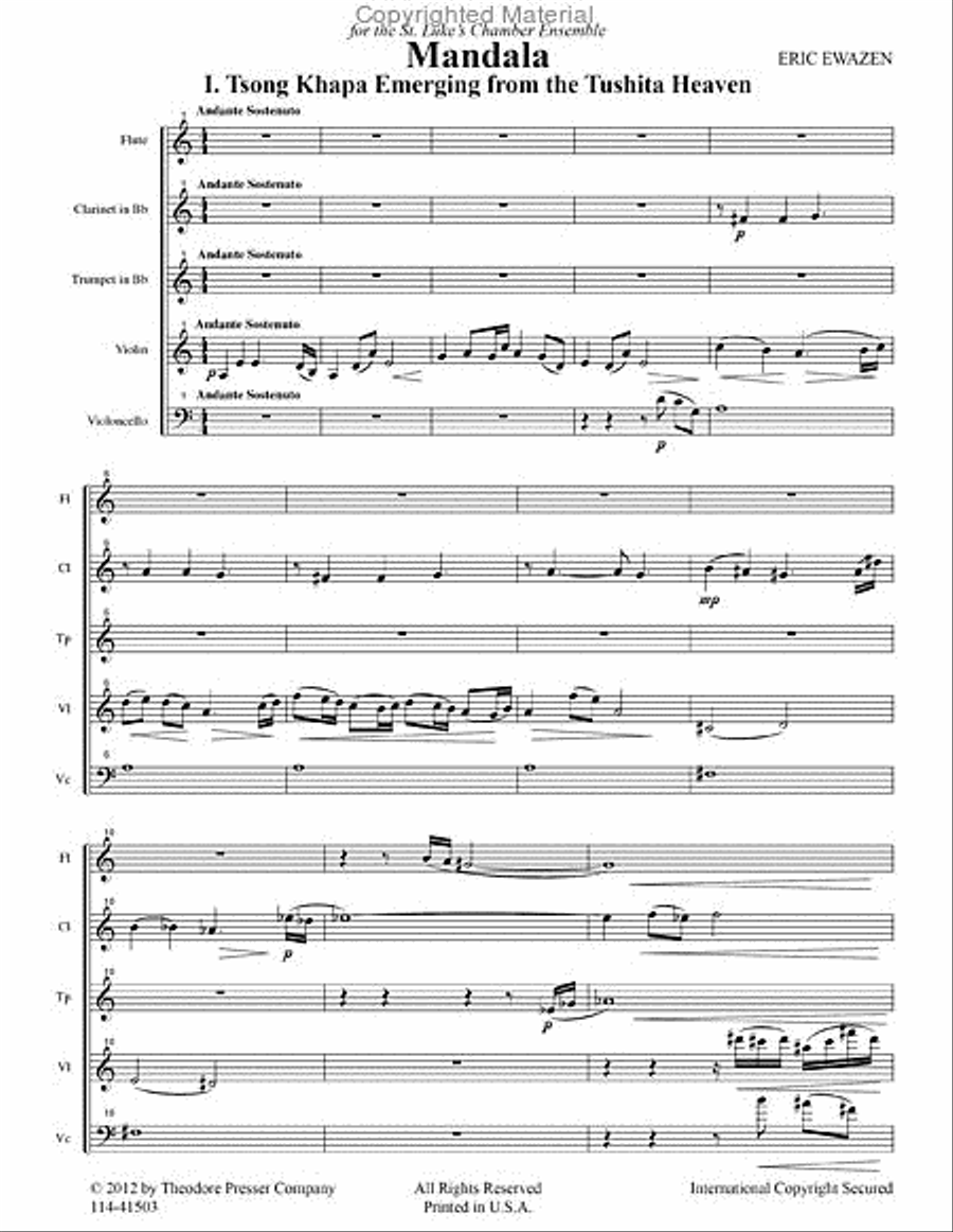 Mandala Chamber Music scores gallery preview page 2
