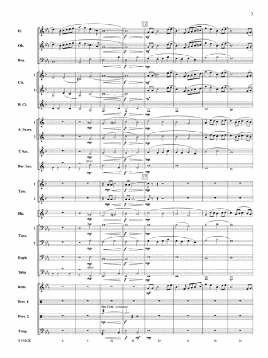 . . . And Goodnight: Score Concert Band scores gallery preview page 3