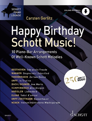 Book cover for Happy Birthday, Schott Music!