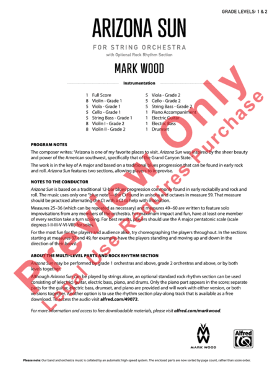 Arizona Sun Arizona Sun String Orchestra scores gallery preview page 2
