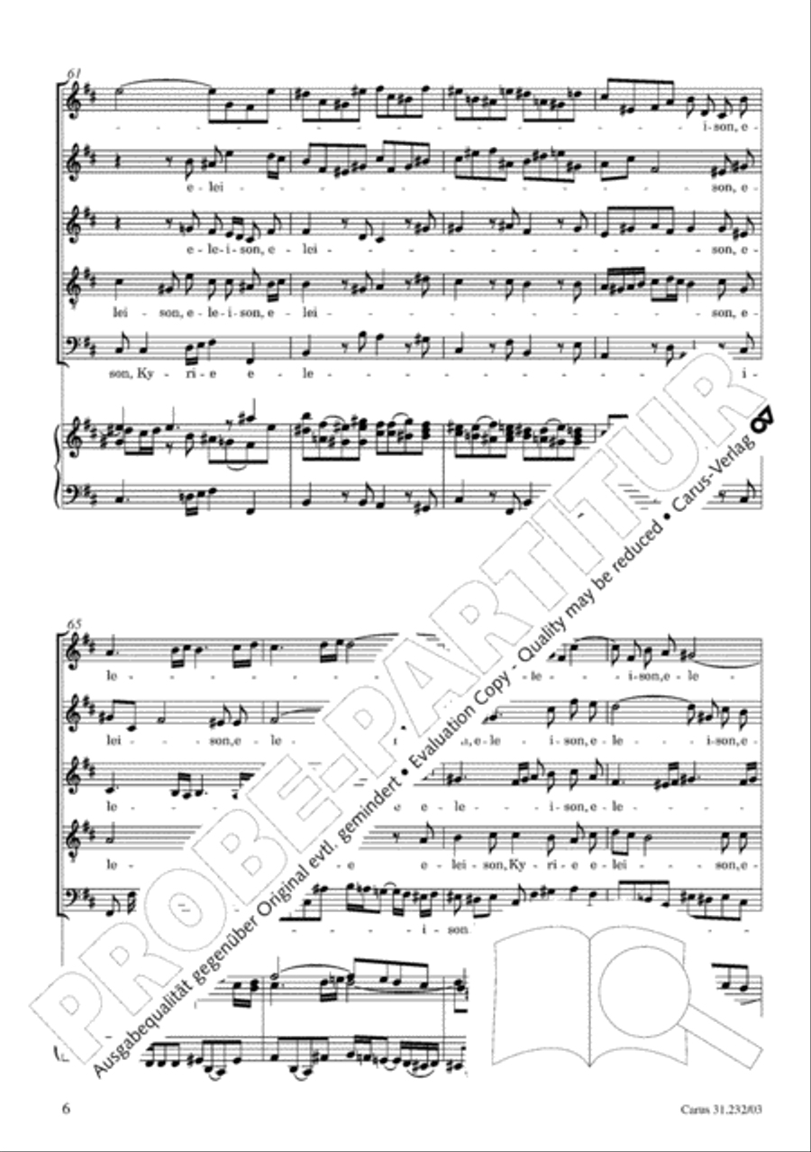 B Minor Mass, BWV 232 (Messe in h-Moll) SSATB scores gallery preview page 11