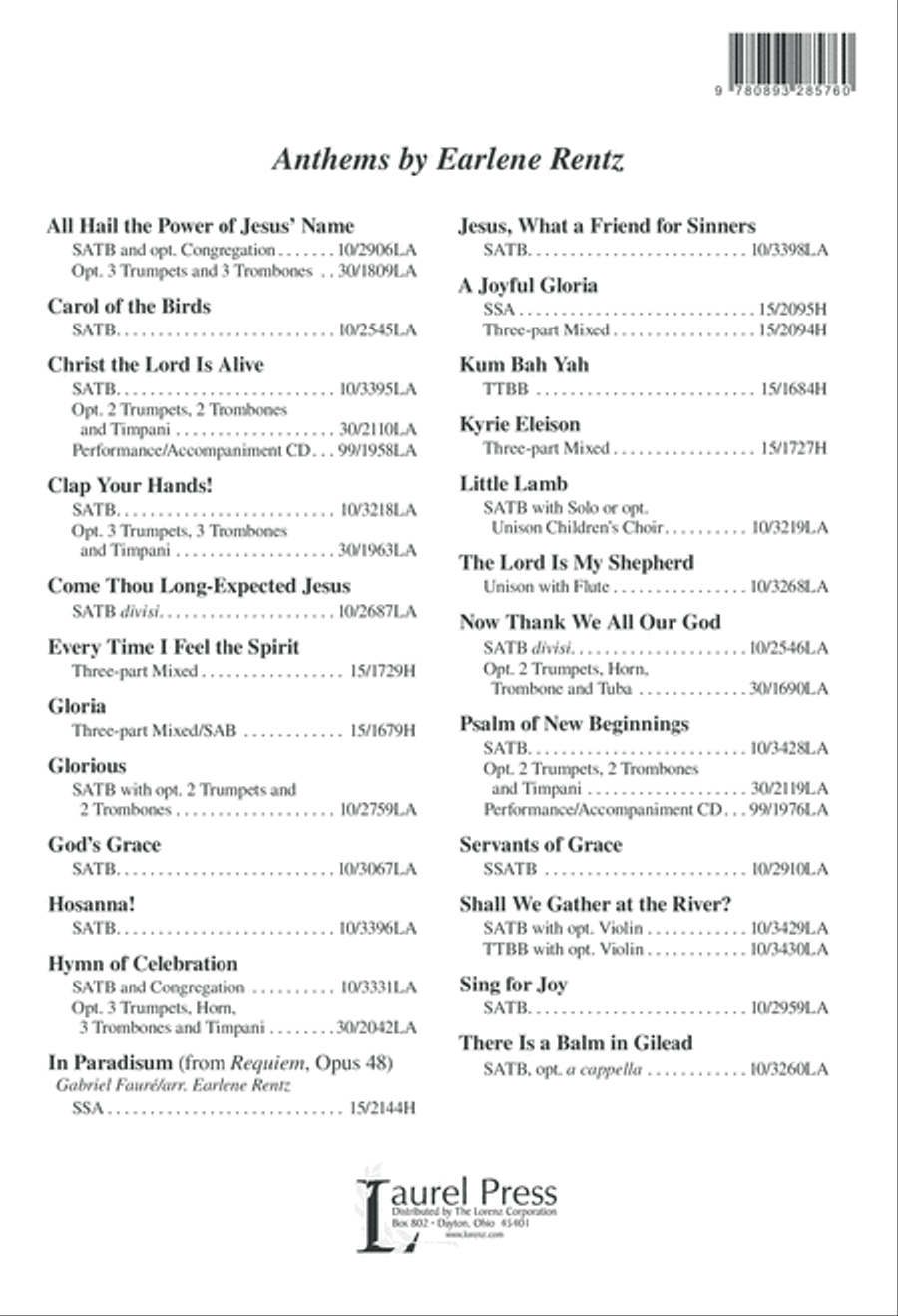 Thy Glory Shines 4-Part scores gallery preview page 12