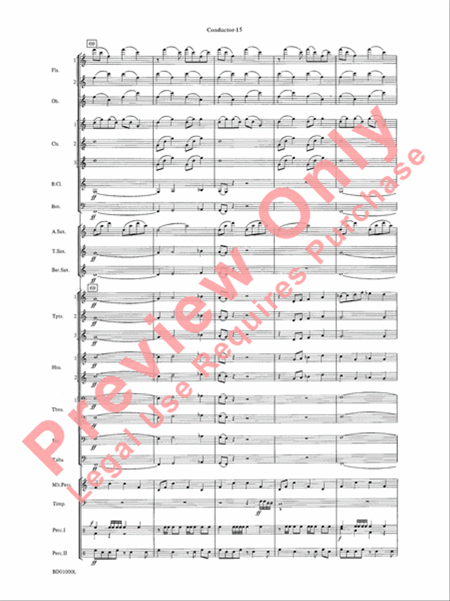 Chant Rituals Chant Rituals Concert Band scores gallery preview page 18
