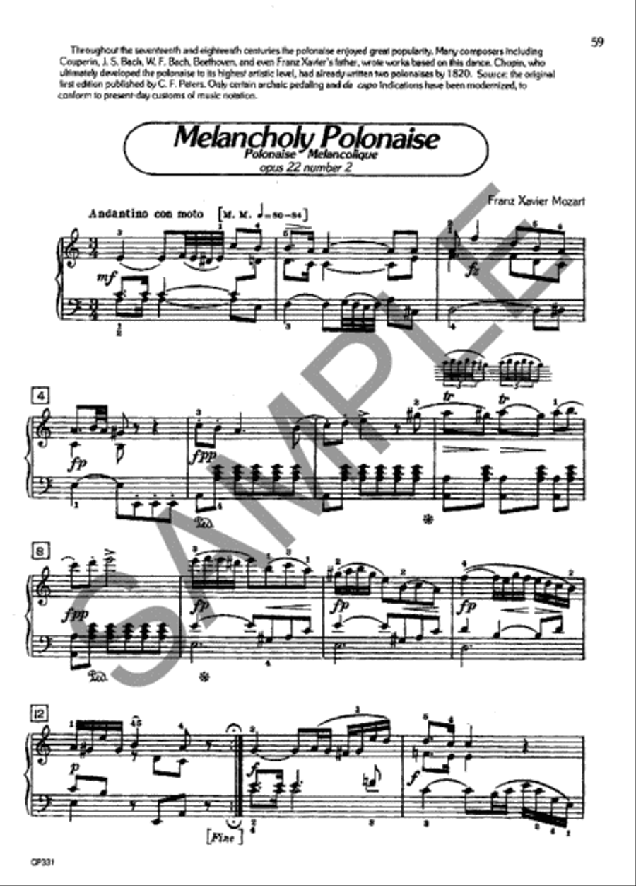 The Pianist's Book of Classic Treasures Piano Solo scores gallery preview page 2