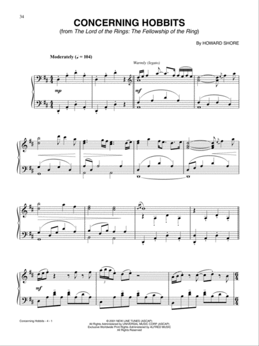 The Giant Book of Movie & TV Sheet Music Piano, Vocal, Guitar scores gallery preview page 6