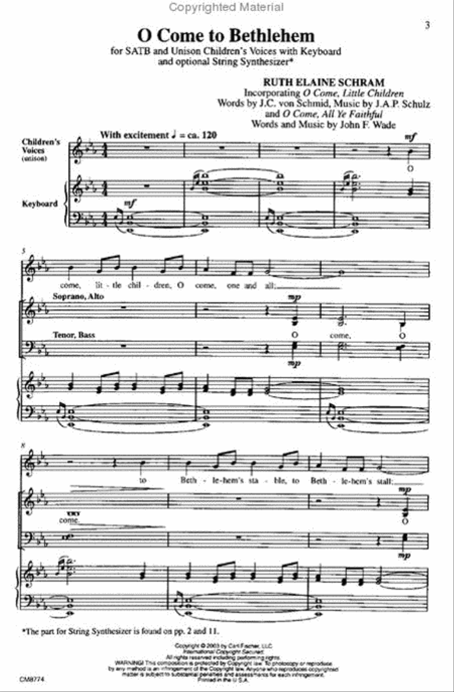 O Come to Bethlehem O Come to Bethlehem 4-Part scores gallery preview page 3