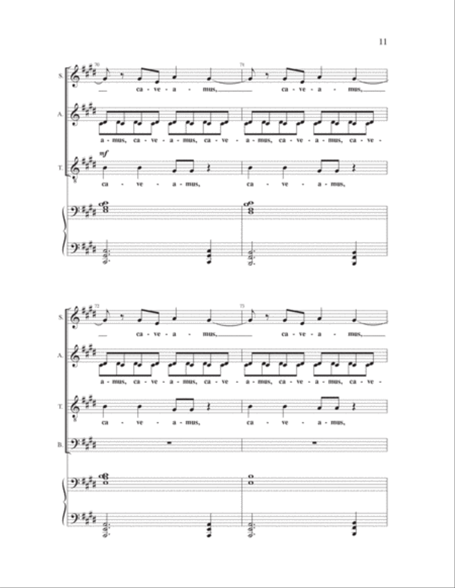 If Only the World (Ubi Caritas) 4-Part scores gallery preview page 10