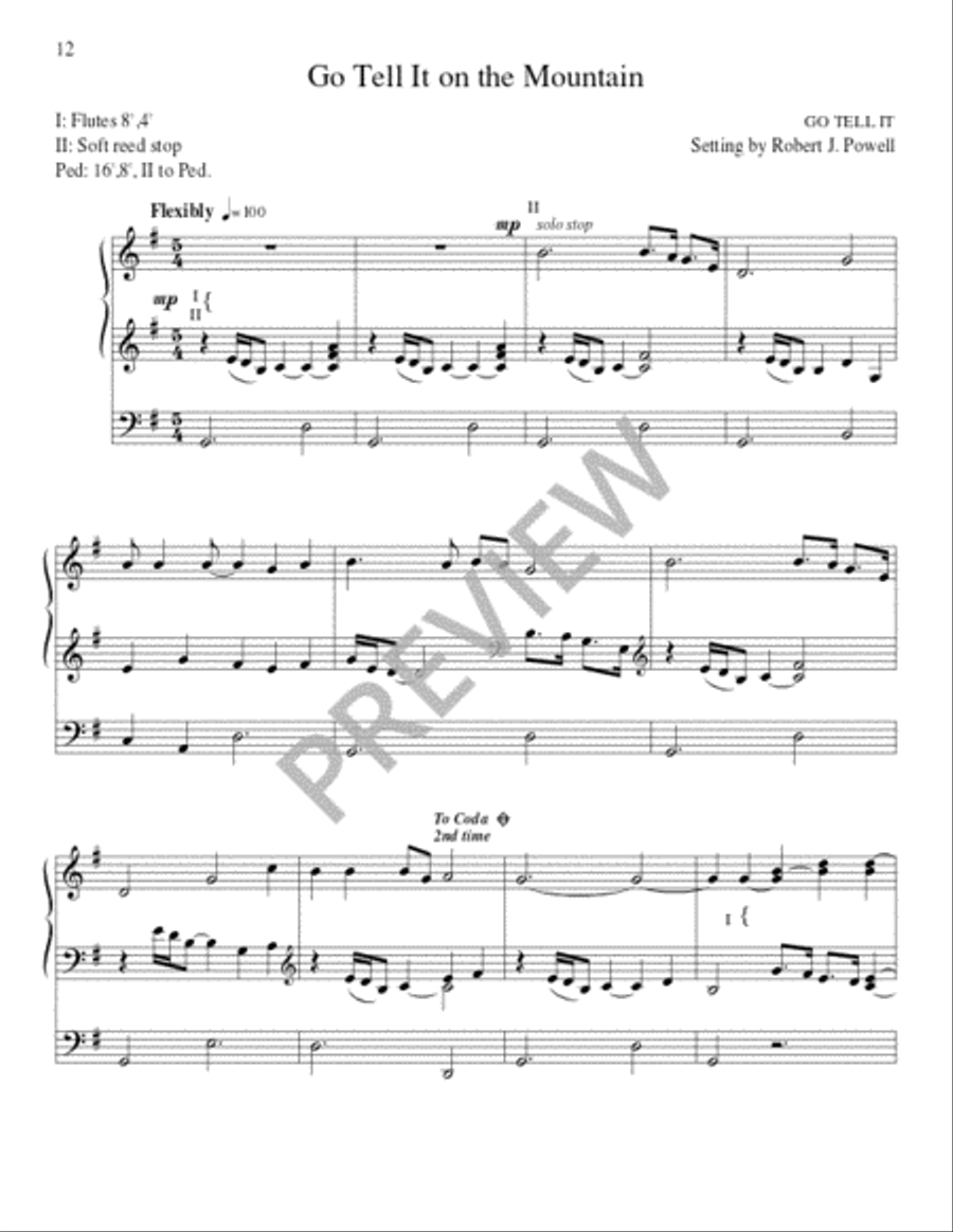 Ten Seasonal Hymn Tune Preludes for the Church Year Organ scores gallery preview page 13