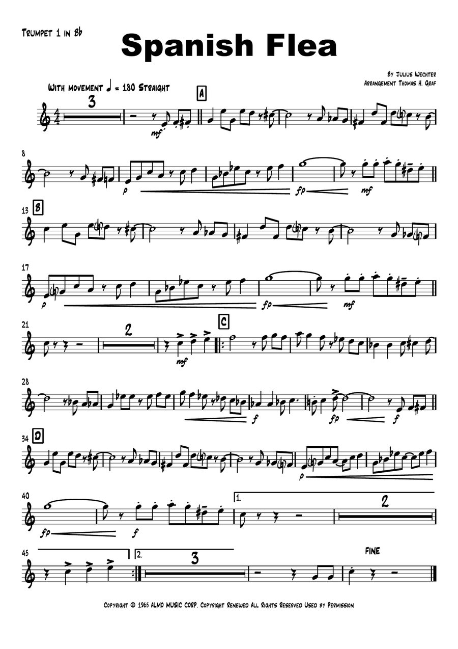 Spanish Flea Brass Ensemble scores gallery preview page 4