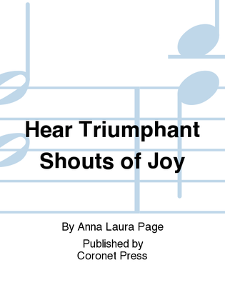 Book cover for Hear Triumphant Shouts of Joy