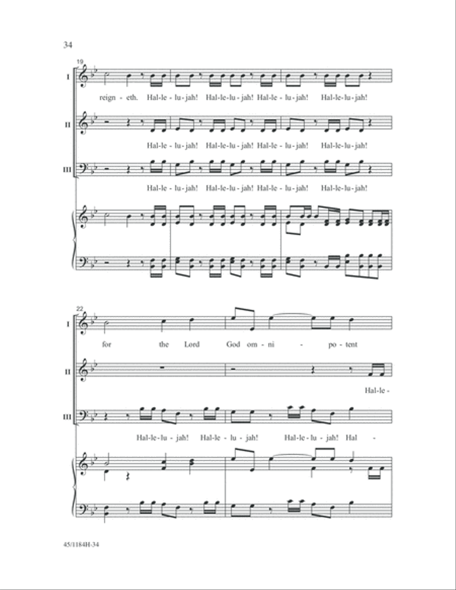Messiah Messiah 3-Part scores gallery preview page 34