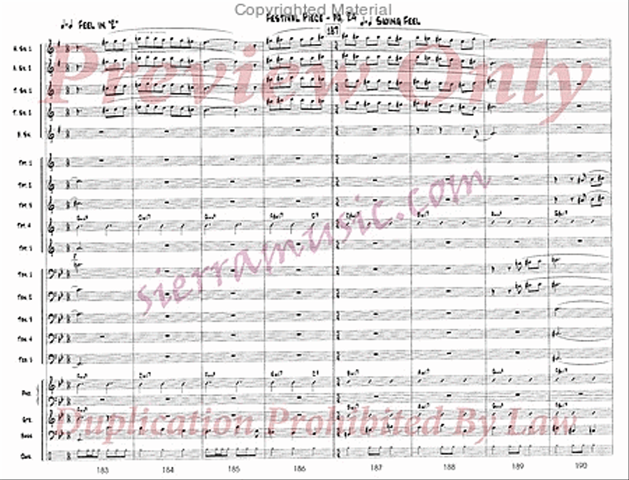 Festival Piece Big Band scores gallery preview page 25