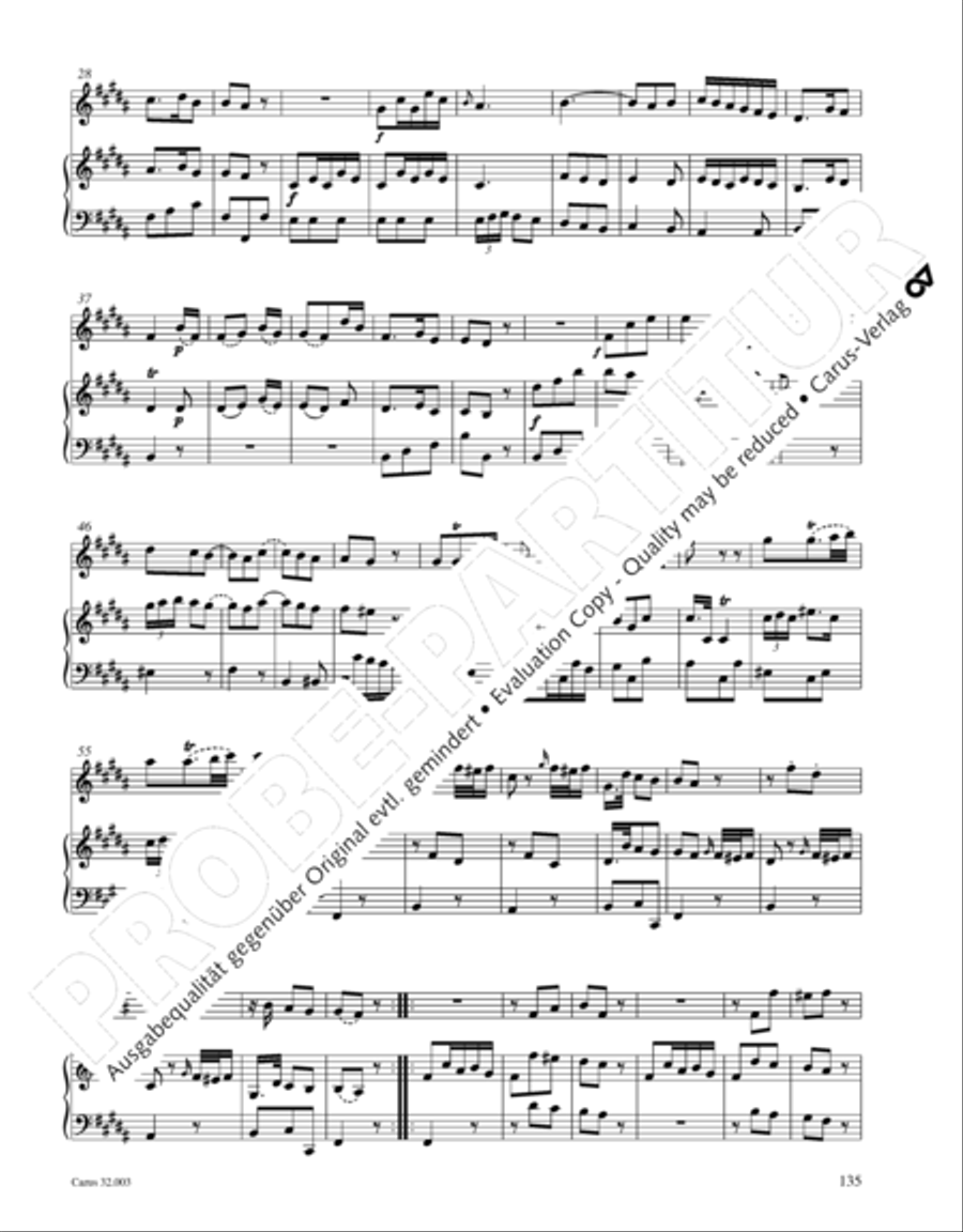 Gesamtausgabe Band 3 (Kammermusik: Duette, Solo- und Triosonaten) Score scores gallery preview page 156