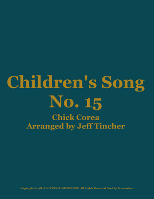 Children's Song No. 15