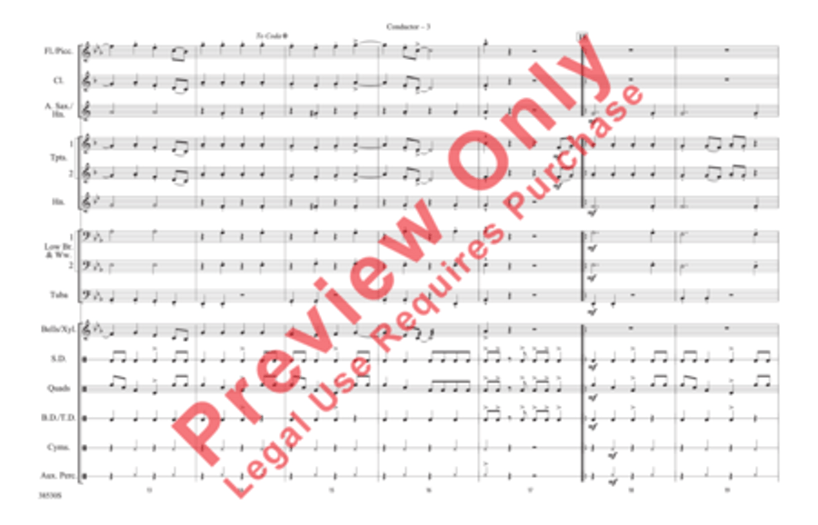 The Lazy Song The Lazy Song Marching Band scores gallery preview page 4