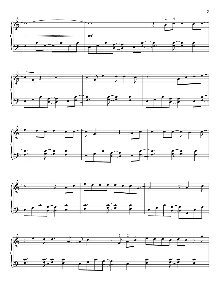 Walking In Memphis Piano Solo scores gallery preview page 3