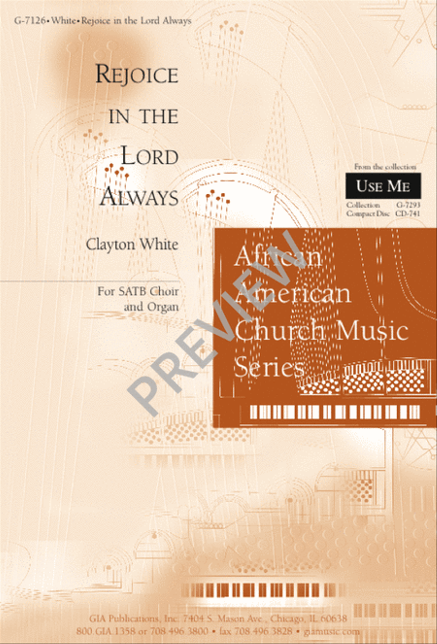 Rejoice in the Lord Always 4-Part scores gallery preview page 1