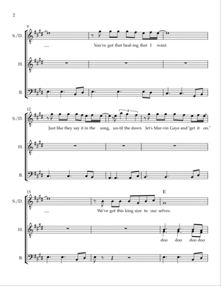 Marvin Gaye TTBB scores gallery preview page 2