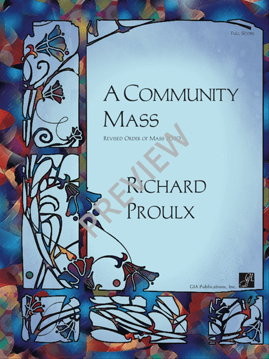 A Community Mass - Full Score 4-Part scores gallery preview page 1