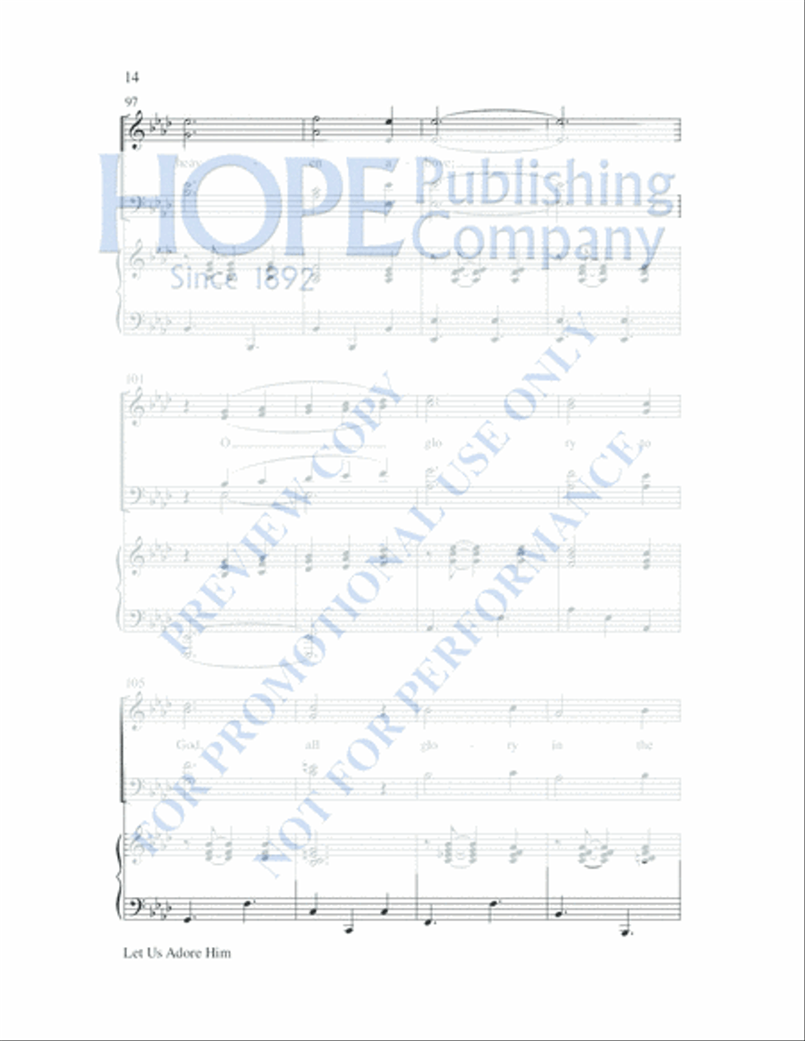 Peace 4-Part scores gallery preview page 21