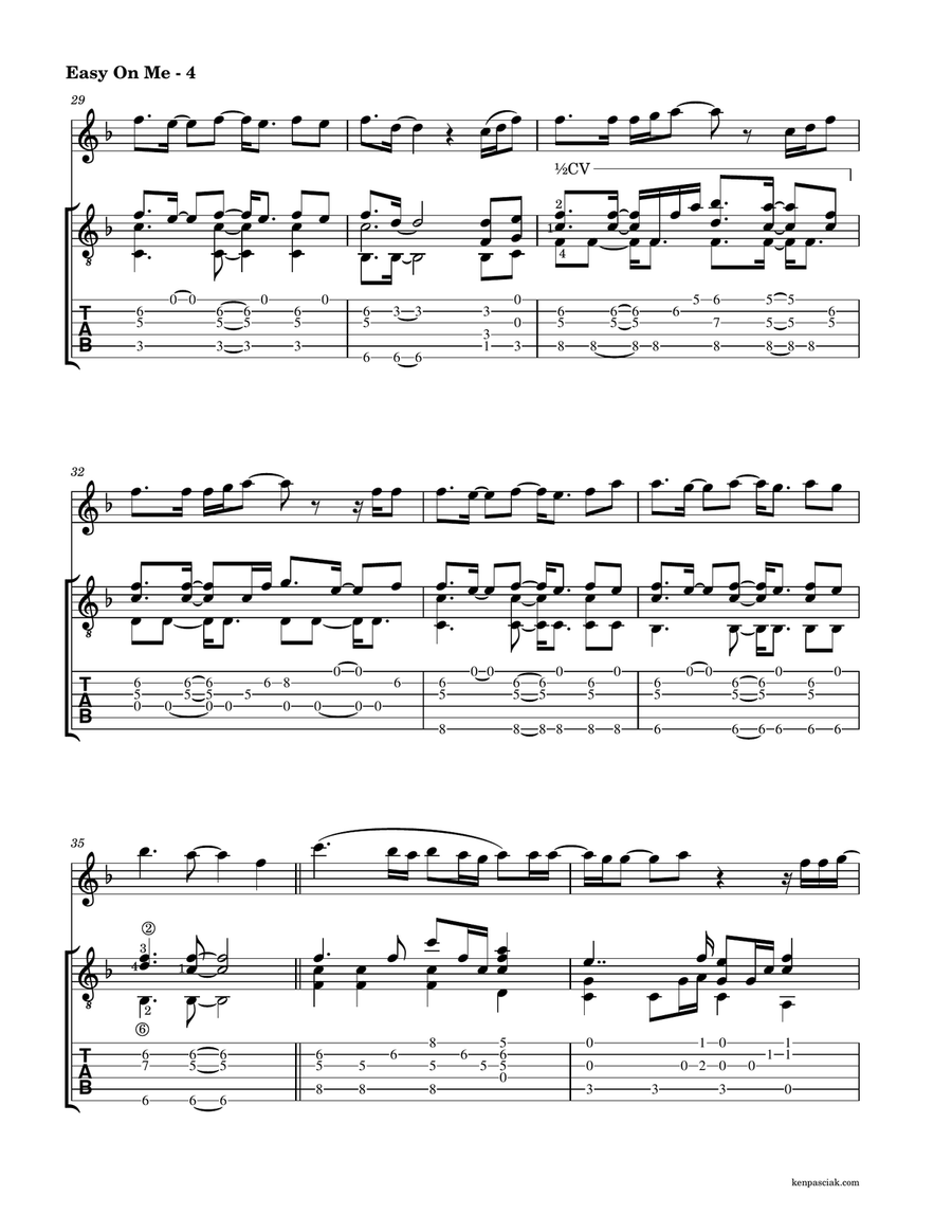 Easy On Me Easy On Me Flute scores gallery preview page 6