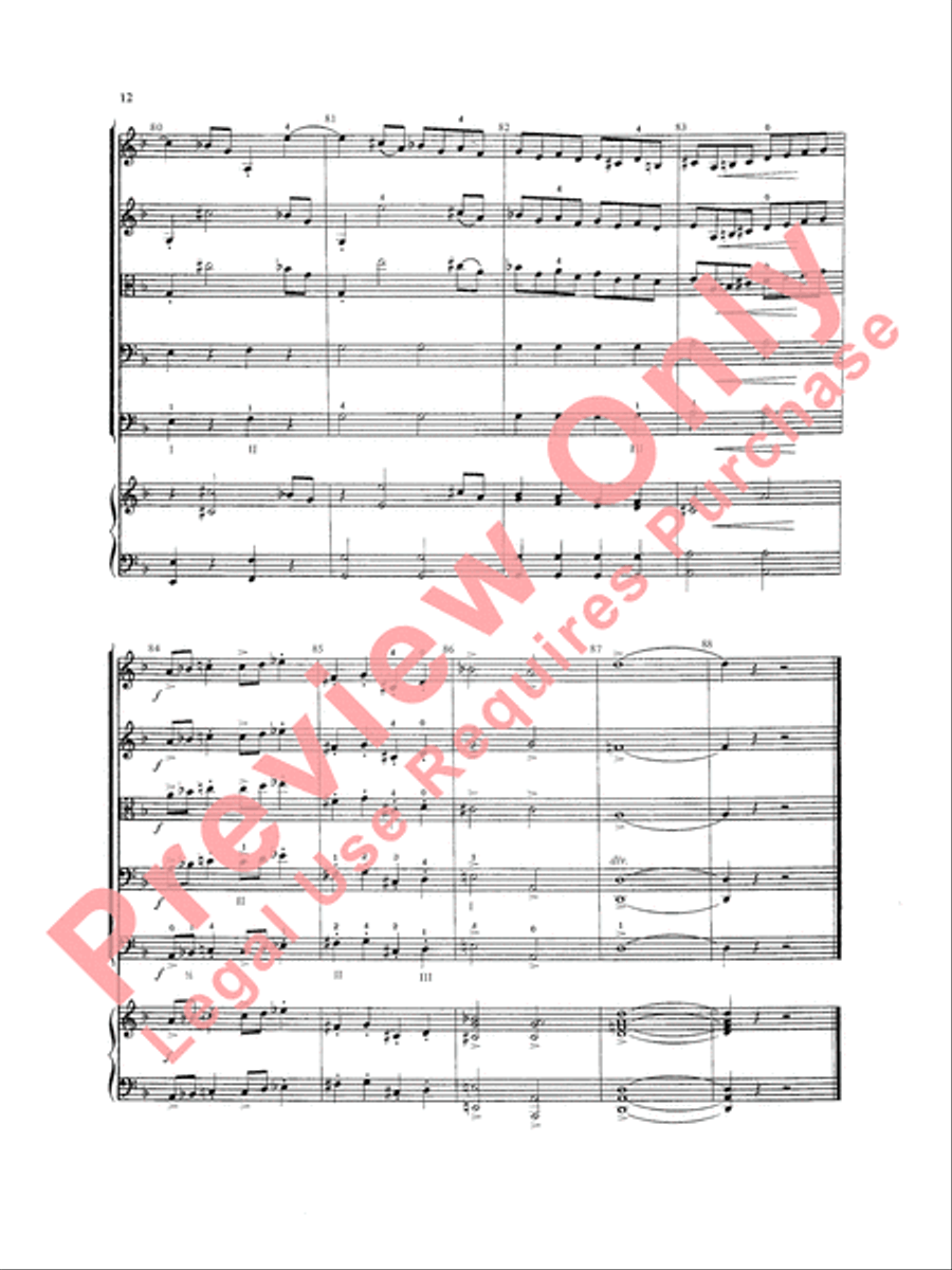 Concerto in D minor String Orchestra scores gallery preview page 13