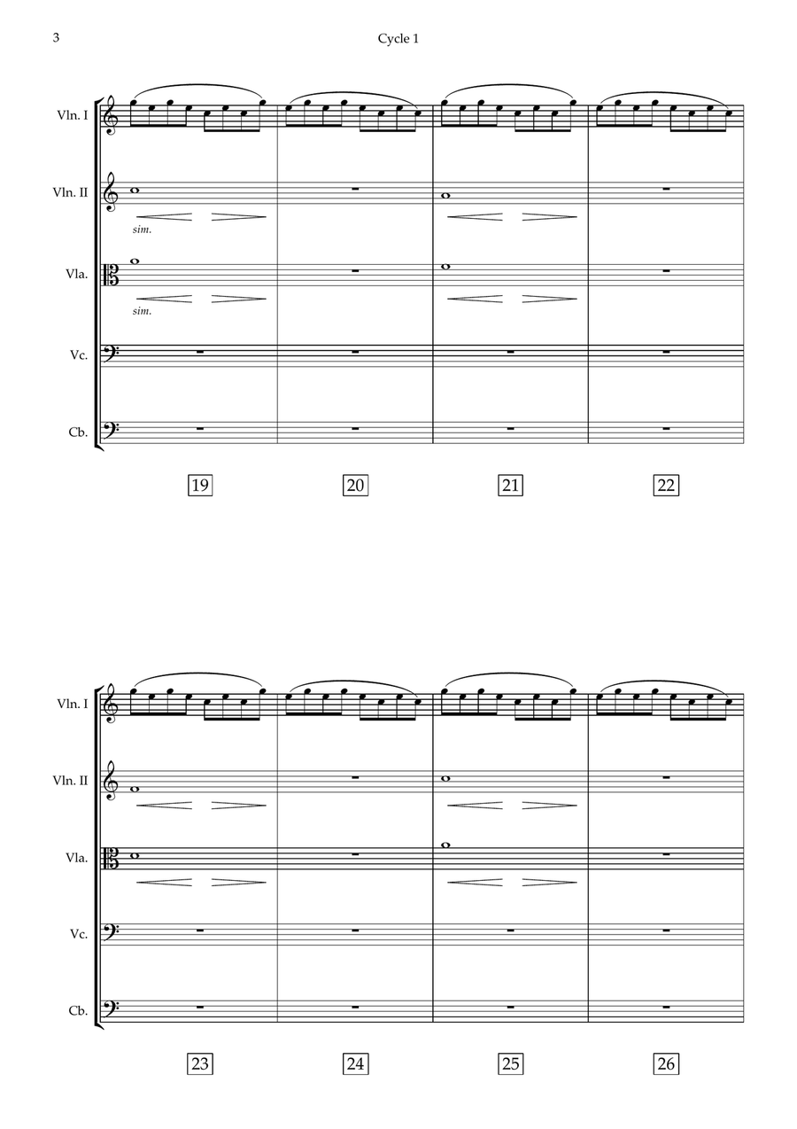 Cycle 1 Cycle 1 String Orchestra scores gallery preview page 4