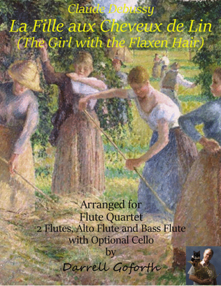 Ravel: La Fille aux Cheveux de Lin for Flute Quartet