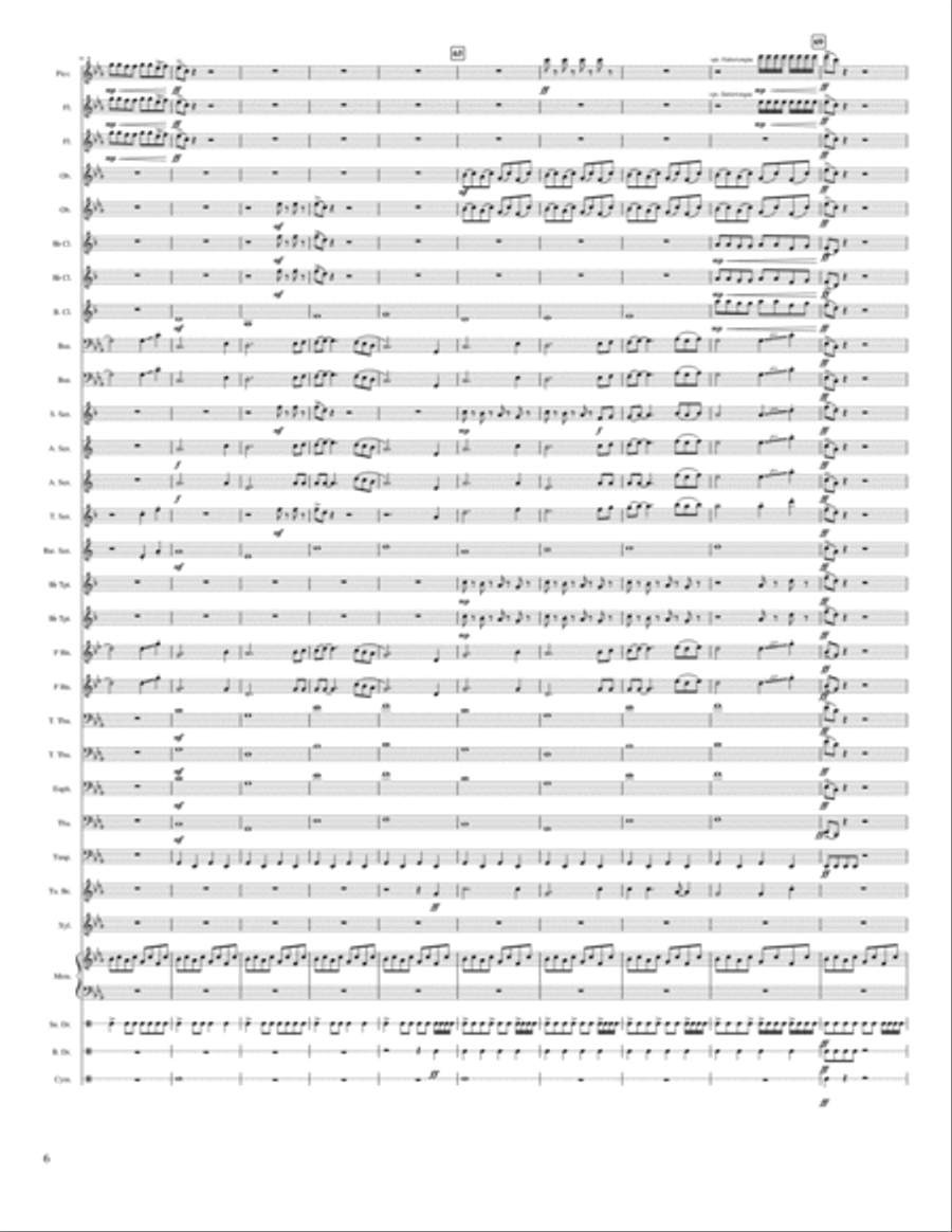 March Of the Forest March Of the Forest Concert Band scores gallery preview page 6