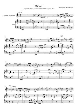 Minuet in G-minor, BWV Anh 115 (soprano sax & piano)