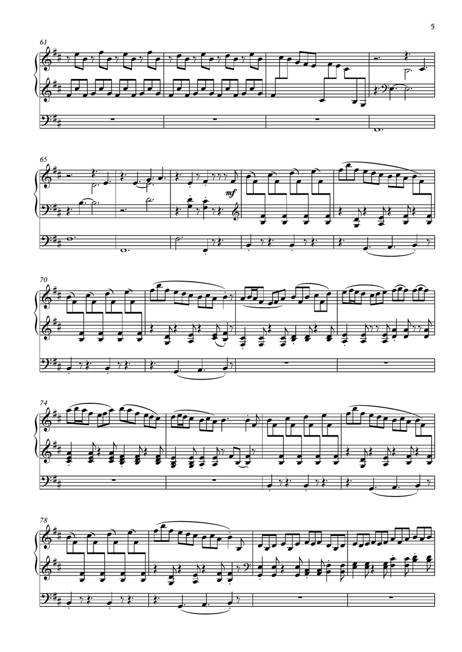 Rondo alla celtica for organ Celtic Fiddle scores gallery preview page 5