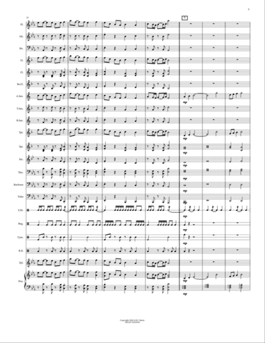 Chinese Festivals Chinese Festivals Concert Band scores gallery preview page 5