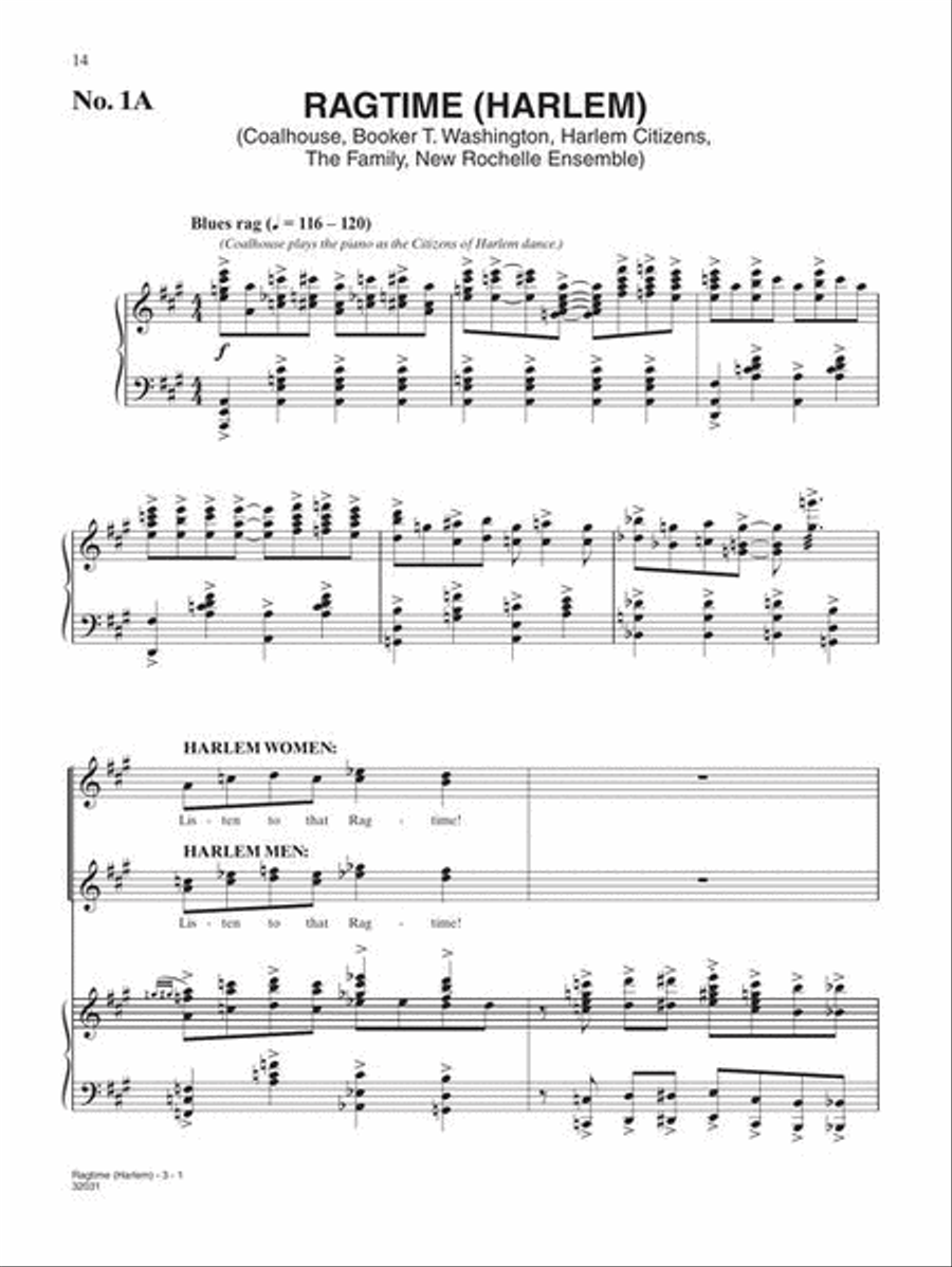Ragtime the Musical Ragtime the Musical Piano, Vocal, Guitar scores gallery preview page 10