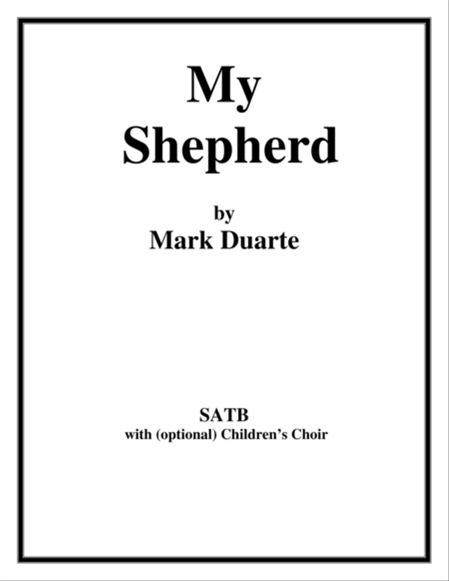 MY SHEPHERD MY SHEPHERD 4-Part scores gallery preview page 1