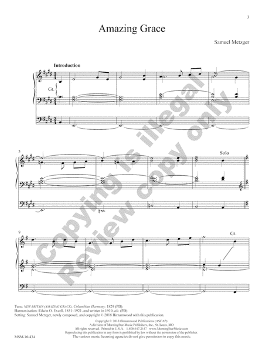 The Festival Hymn Collection, Volume 3 Organ scores gallery preview page 4