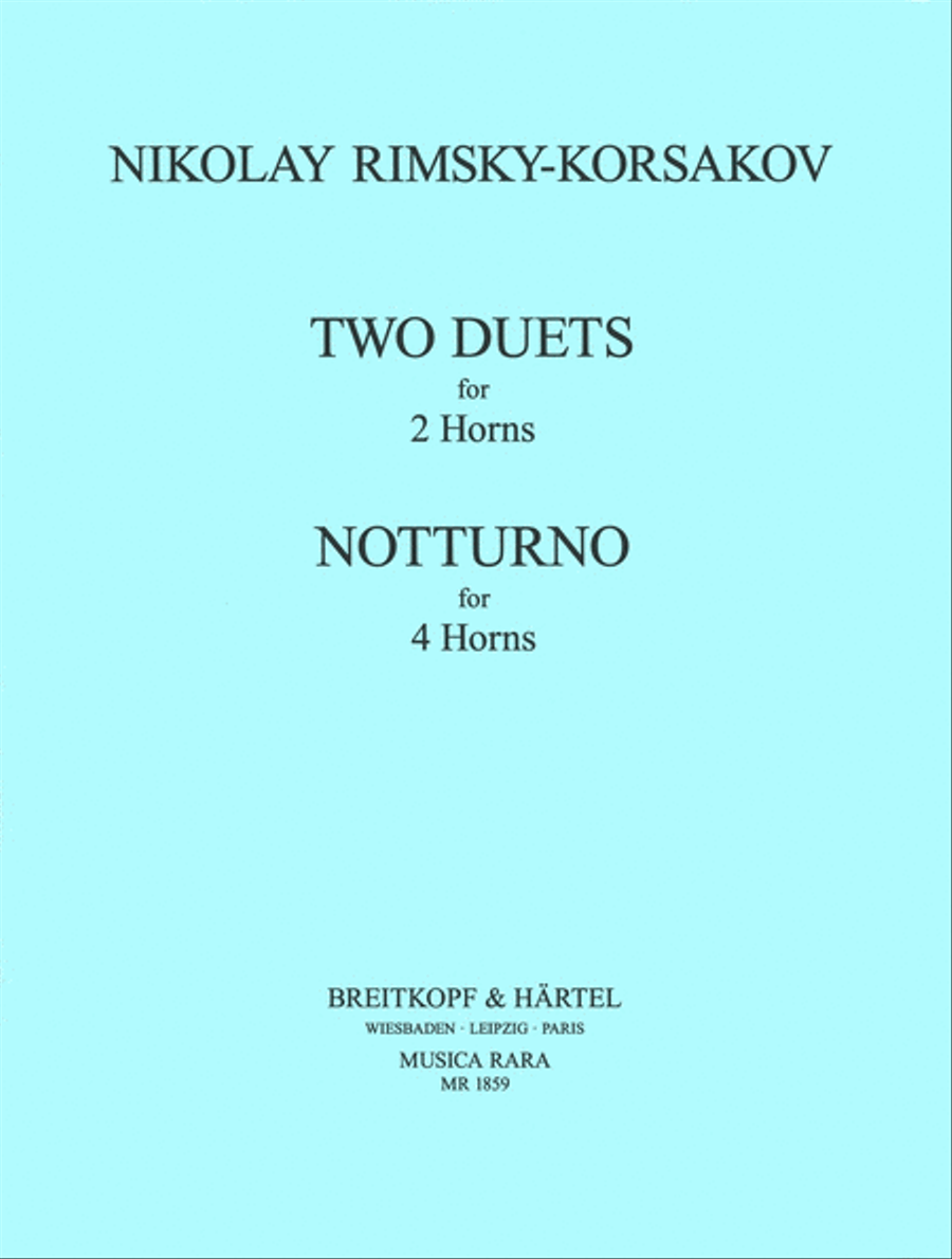 2 Duets, Notturno Horn scores gallery preview page 1