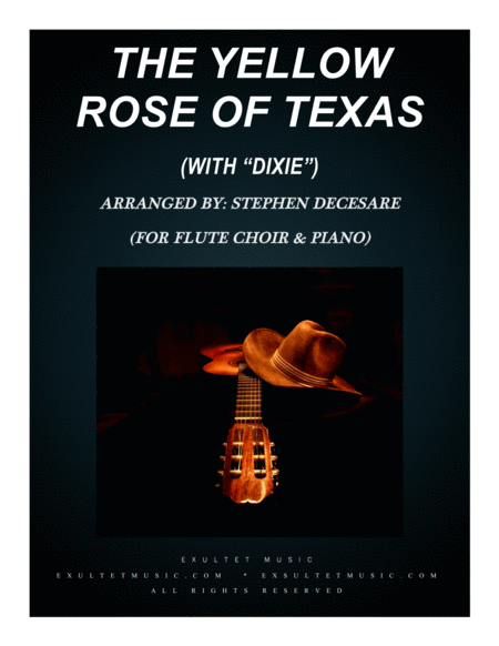 The Yellow Rose Of Texas (with "Dixie") (for Flute Choir and Piano) image number null